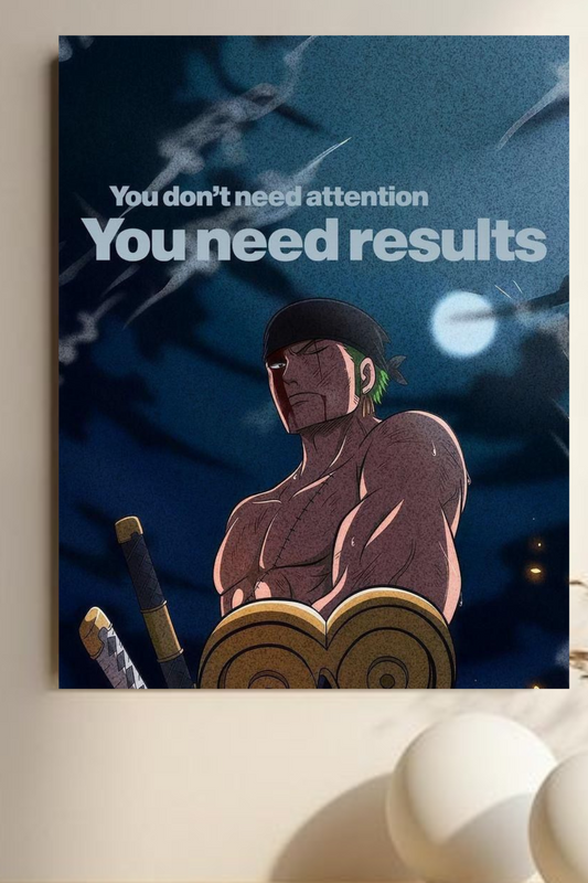 "Zoro ||  Results Motivational Poster – Anime Samurai "