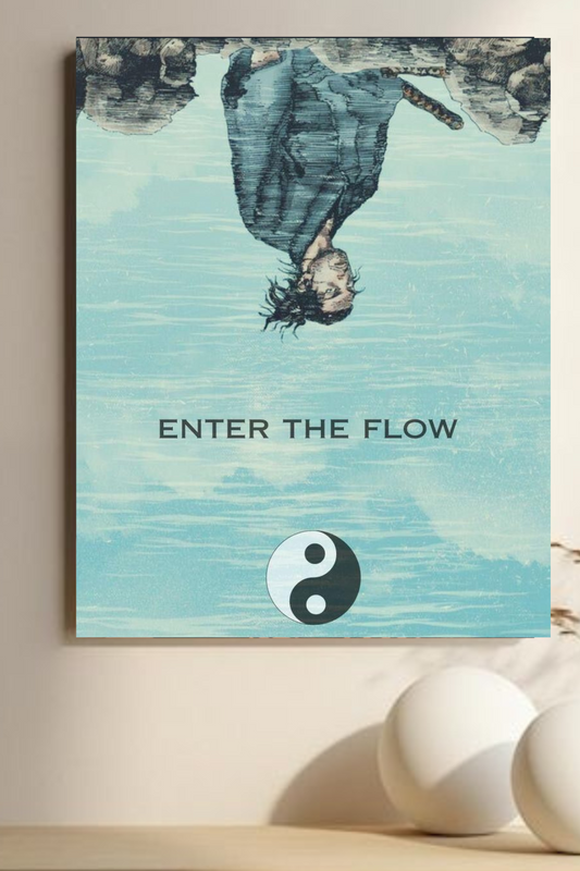 "Yin Yang ||  Flow Art Print – Inspirational poster"