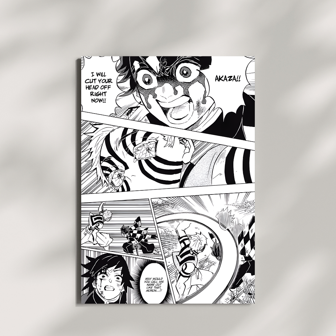 Epic Encounters || Akaza vs. Slayers Manga poster