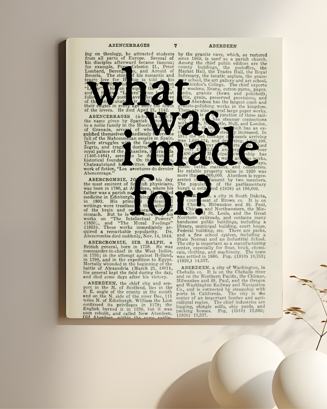 What Wa I Made For ? || Aesthetic Poster