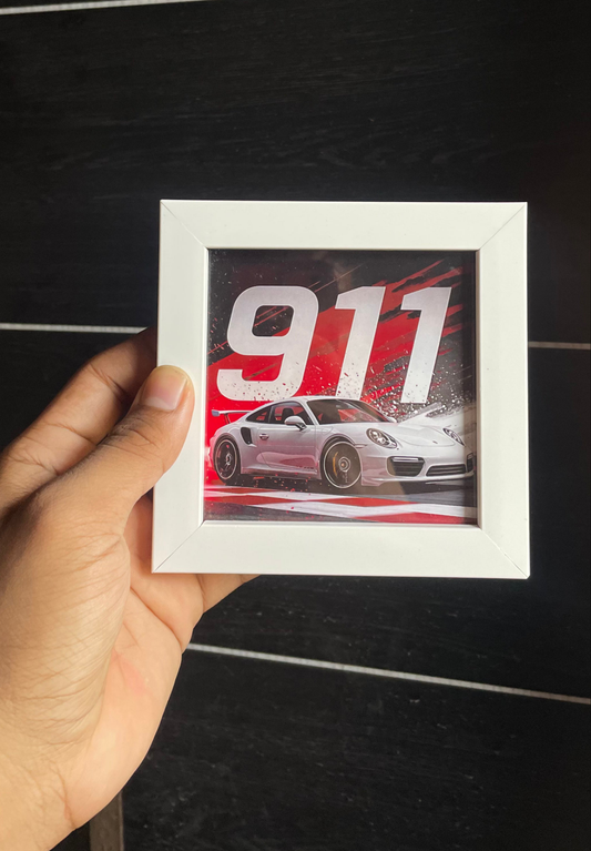 "Porsche 911 Turbo Luxury Wall Frame"