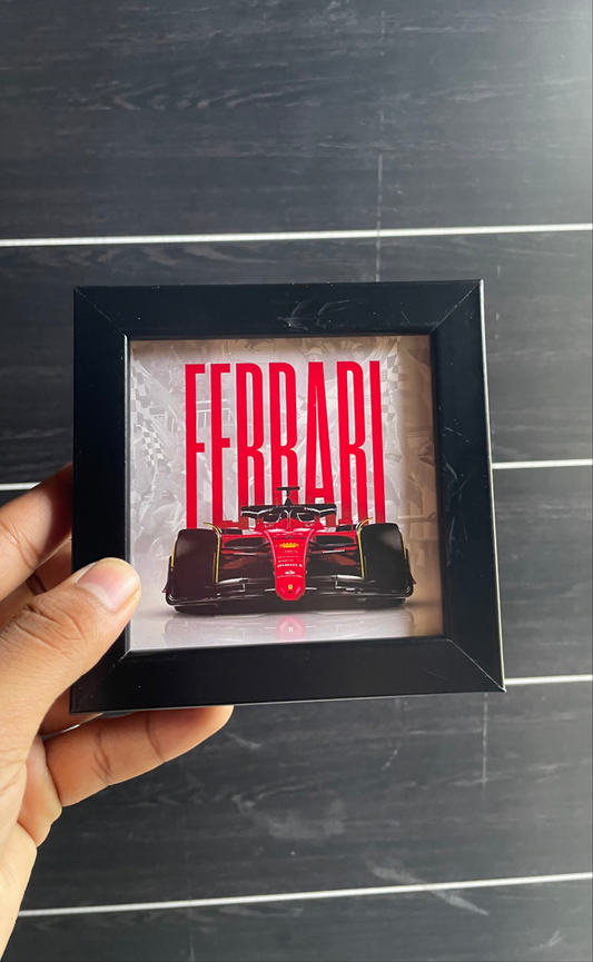 Ferrari F1 Team Framed Poster – Iconic Motorsport"