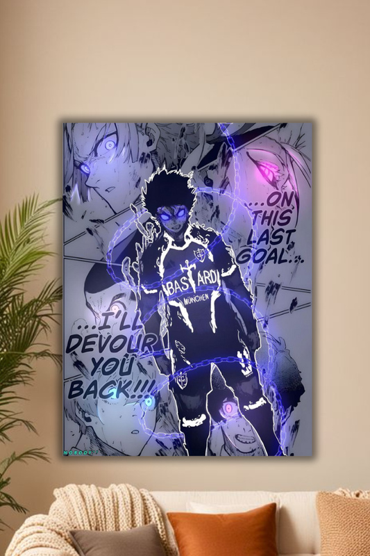 "Trap God: Nagi Seishiro Blue Lock poster"