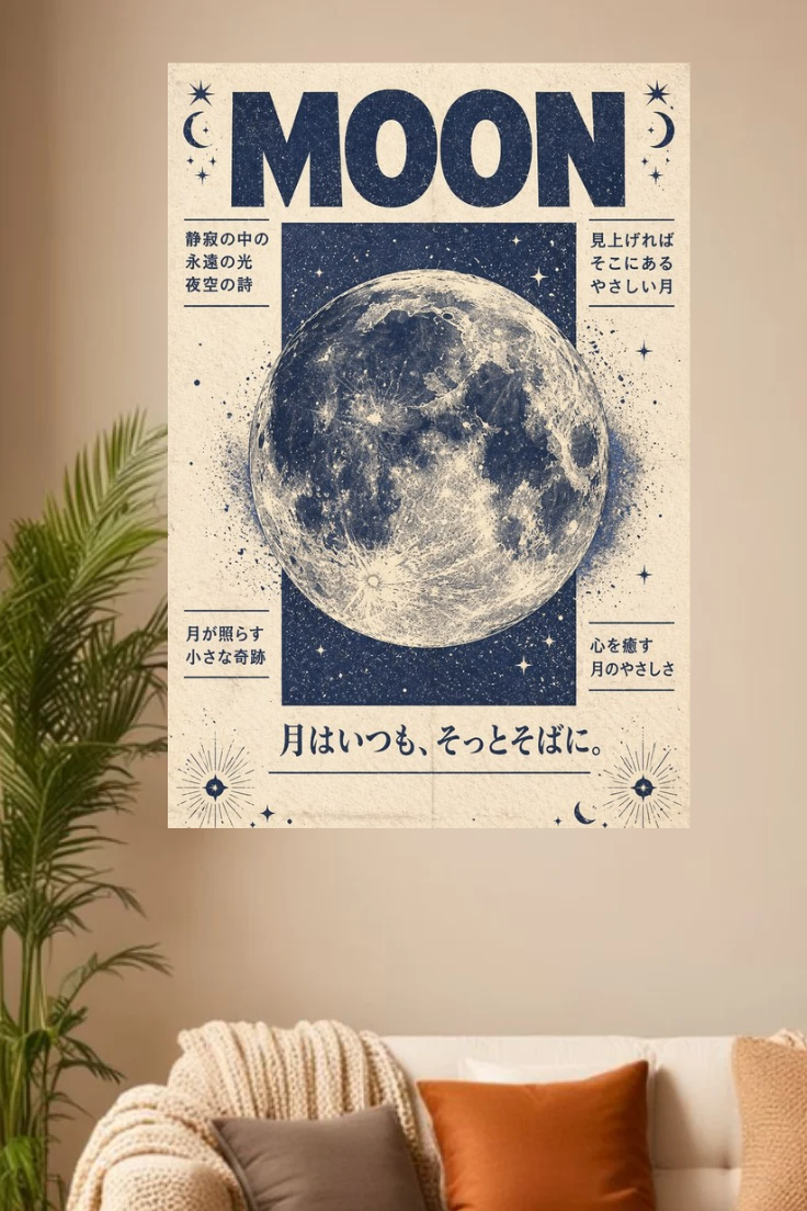 Moon shine asthetic wall posters
