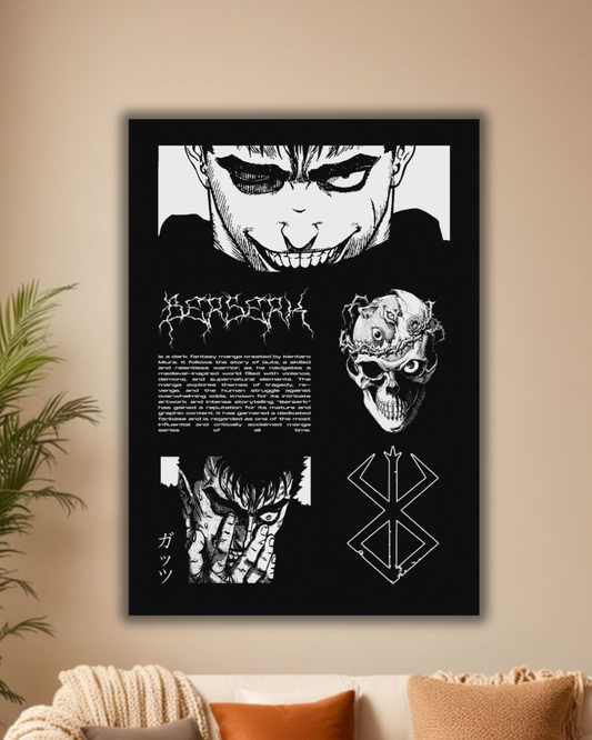 "Crimson Sacrifice: Berserk Manga Poster"