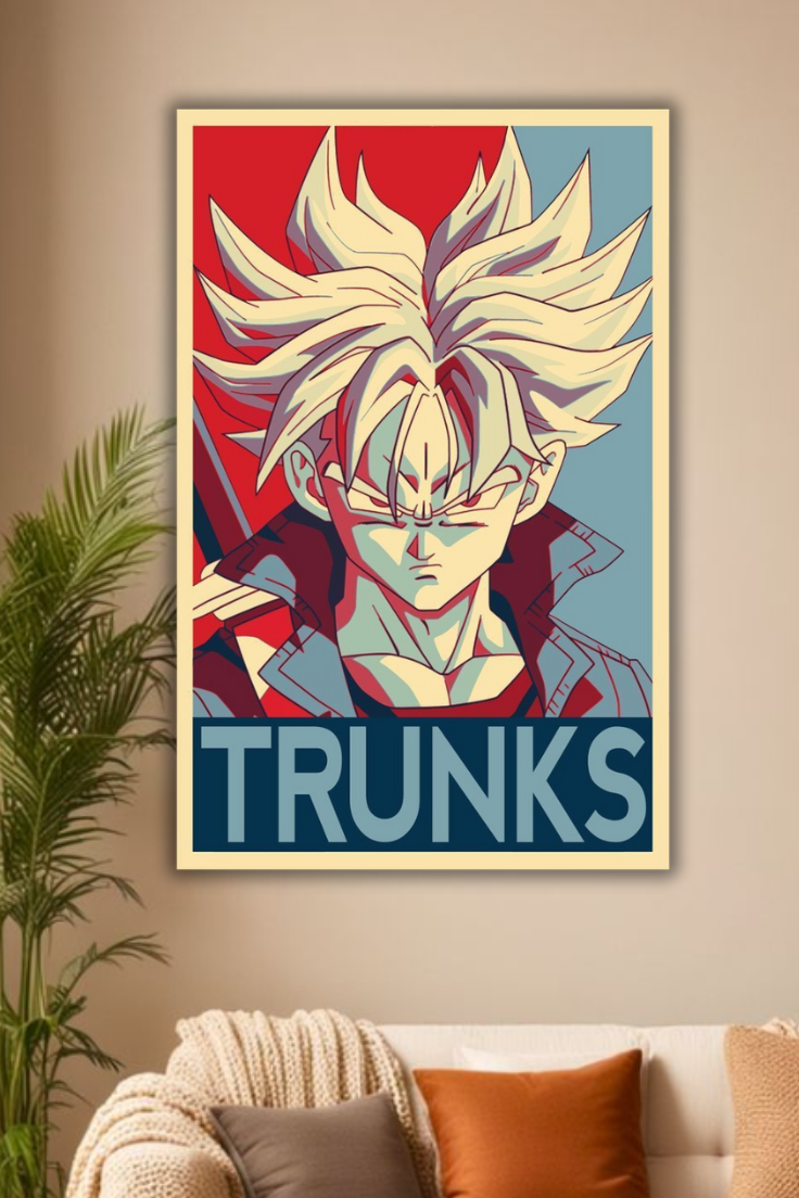 Trunks dragon ball z poster
