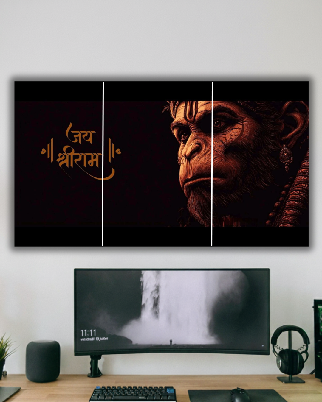 Hanuman g " shree ram " split posters