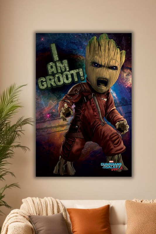 "Heroic i am groot Universe Art poster