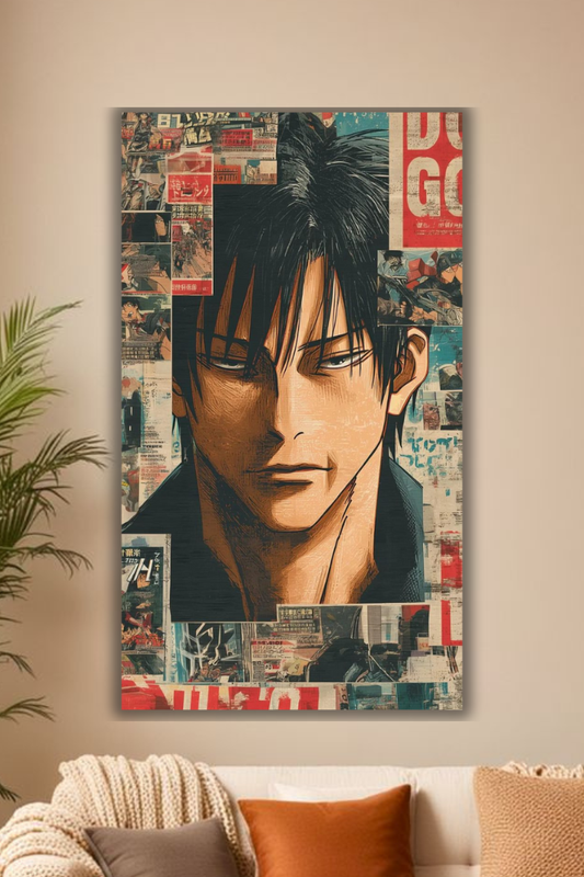 Manga Hero Collage Poster