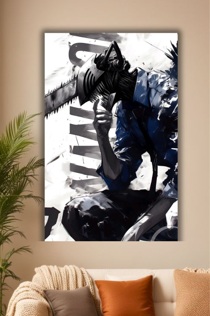 "Anime Chainsaw Hero Canvas poster"
