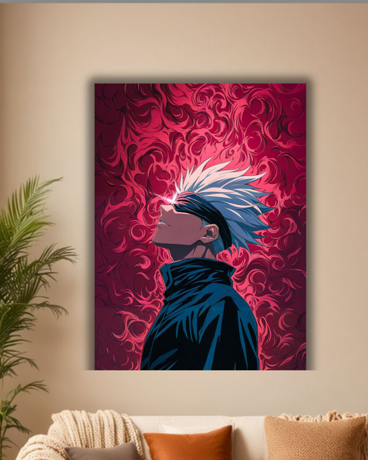 "Limitless Vision: Gojo Satoru Aura Poster"