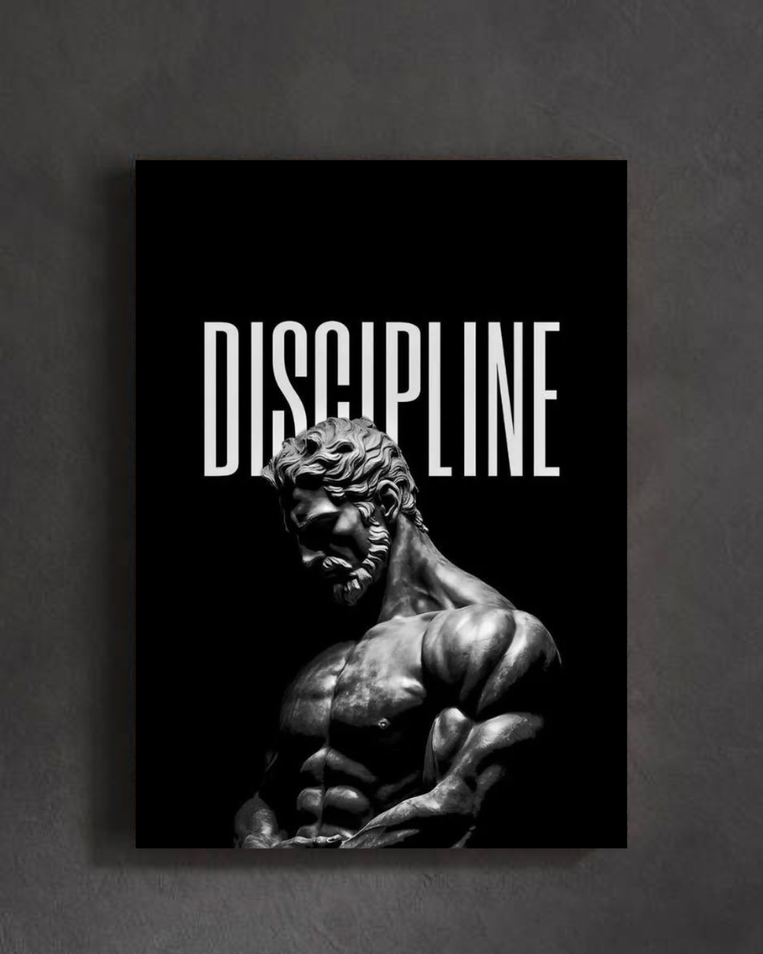 "Discipline Over Motivation Fitness Poster