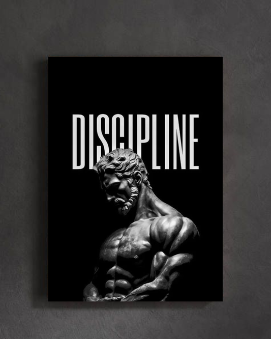 "Discipline Over Motivation Fitness Poster