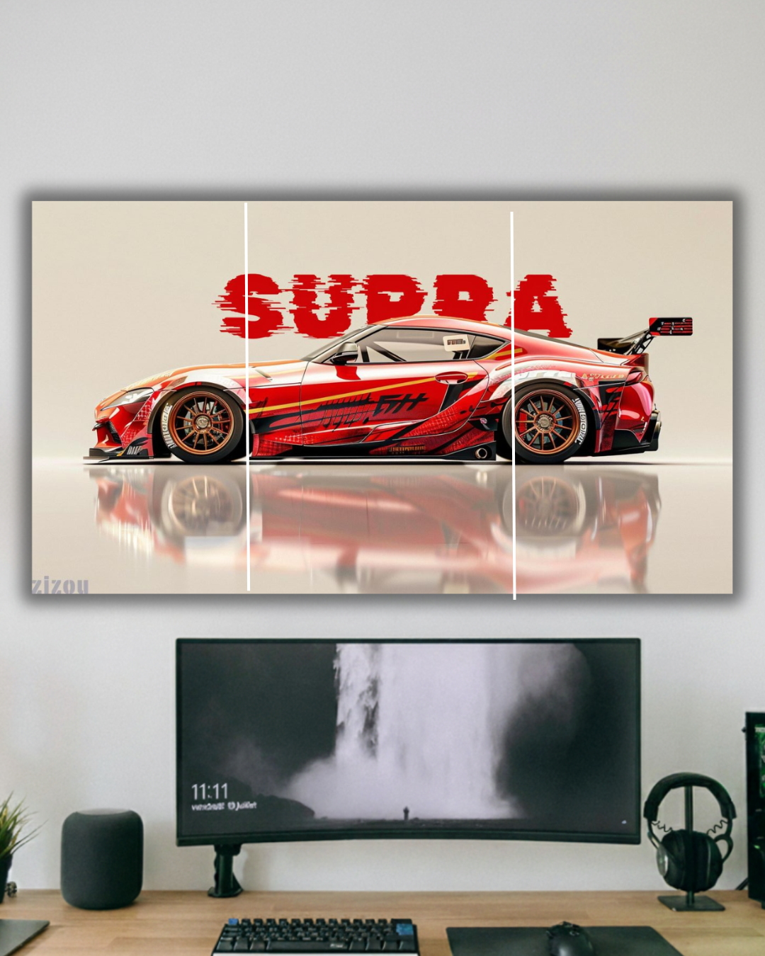 JDM Supra Turbo Split Panel Poster"