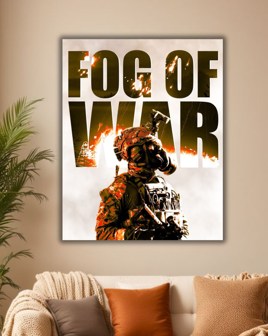 "Warrior in the Fog Poster Art"