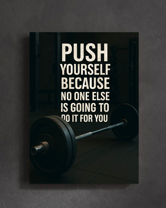 "Self-Motivation Fitness Wall Poster