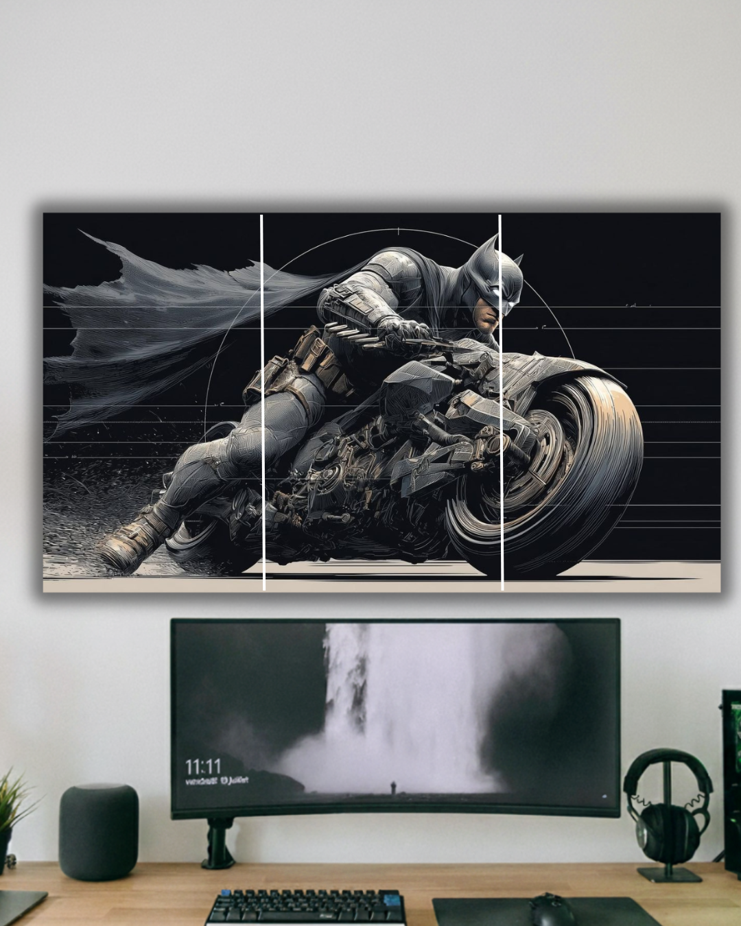"Batman Speed Chase Split Panel Poster"
