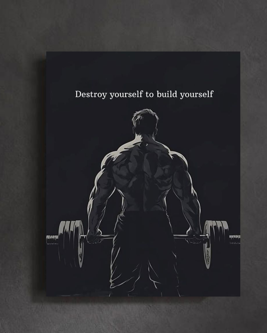 "Transformation Discipline Bodybuilding Poster"