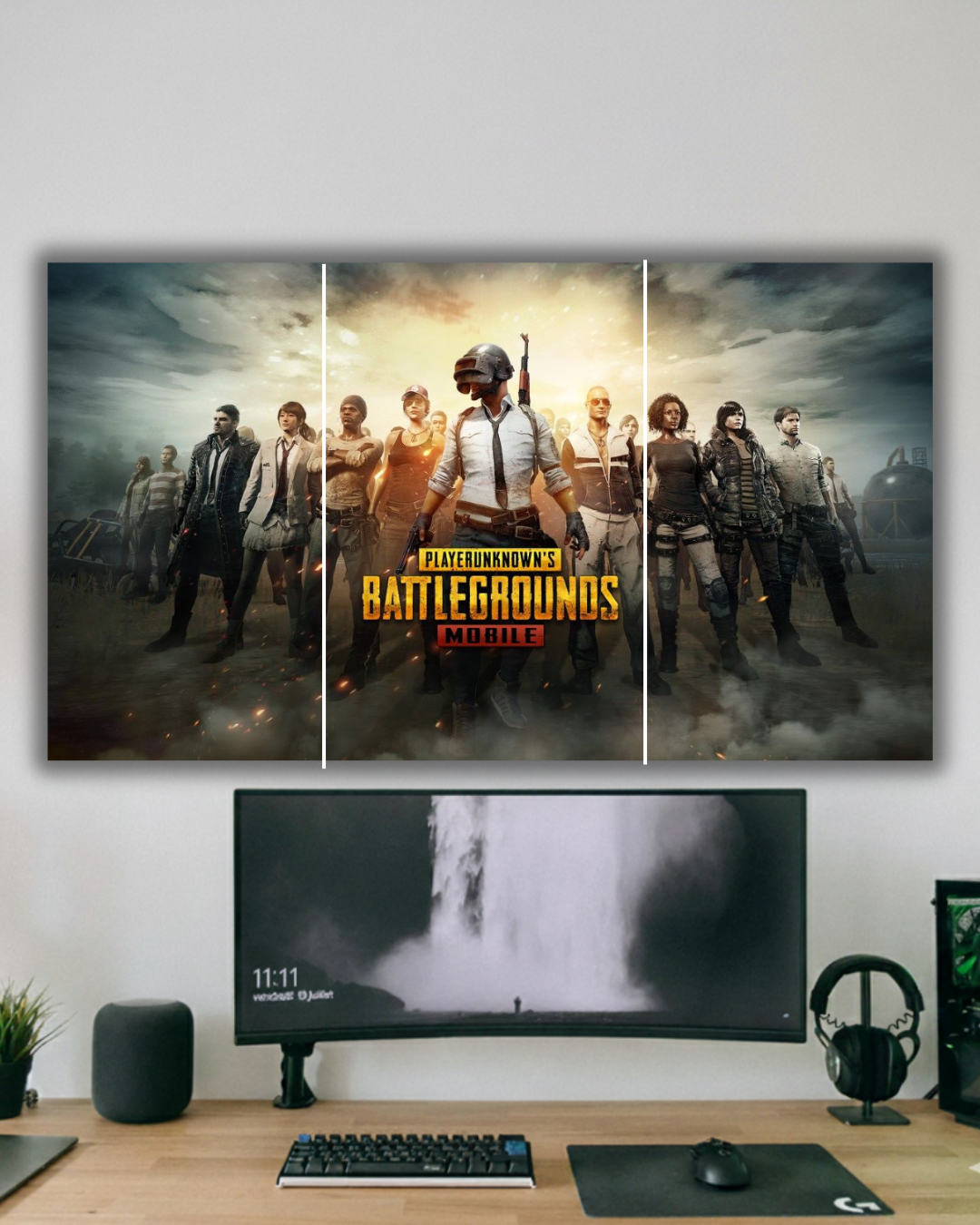 "Victory Drop PUBG Gaming Poster