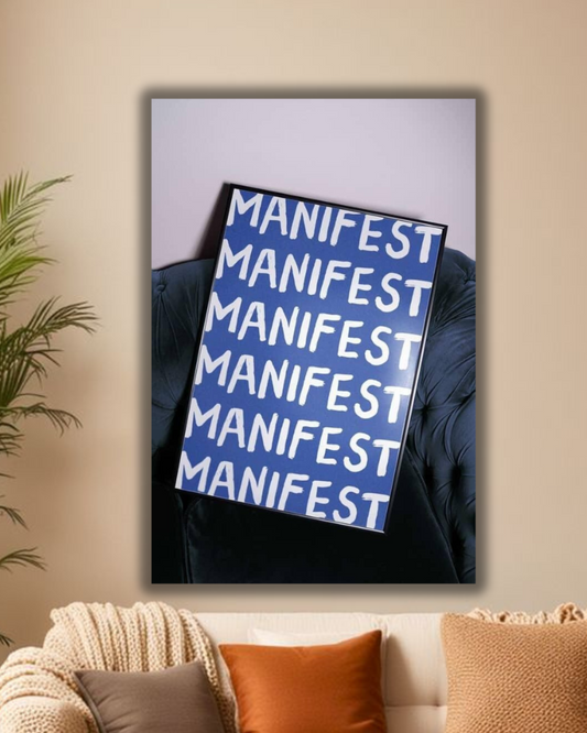"Manifest – Motivational Typography Art Print
