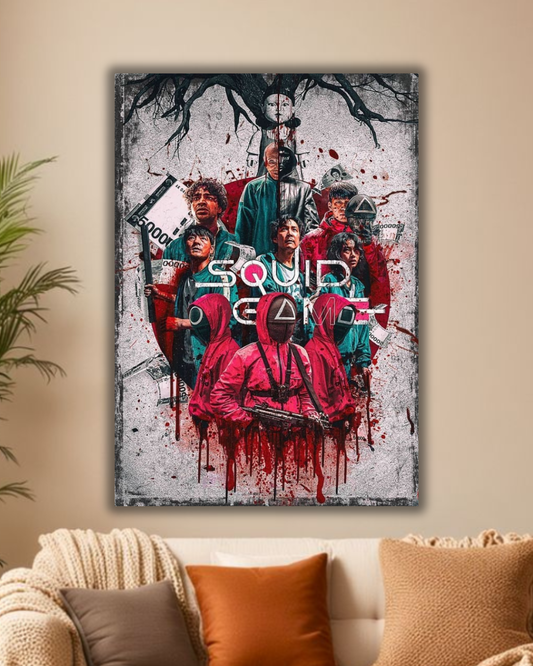 "Red Light Green Light Pop Art Poster – Squid Game Edition