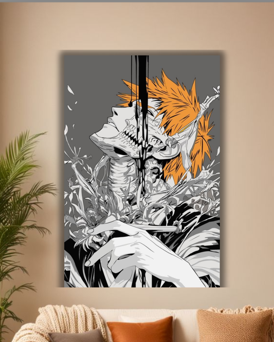 "Hollow Evolution: Ichigo Kurosaki Transformation Art"