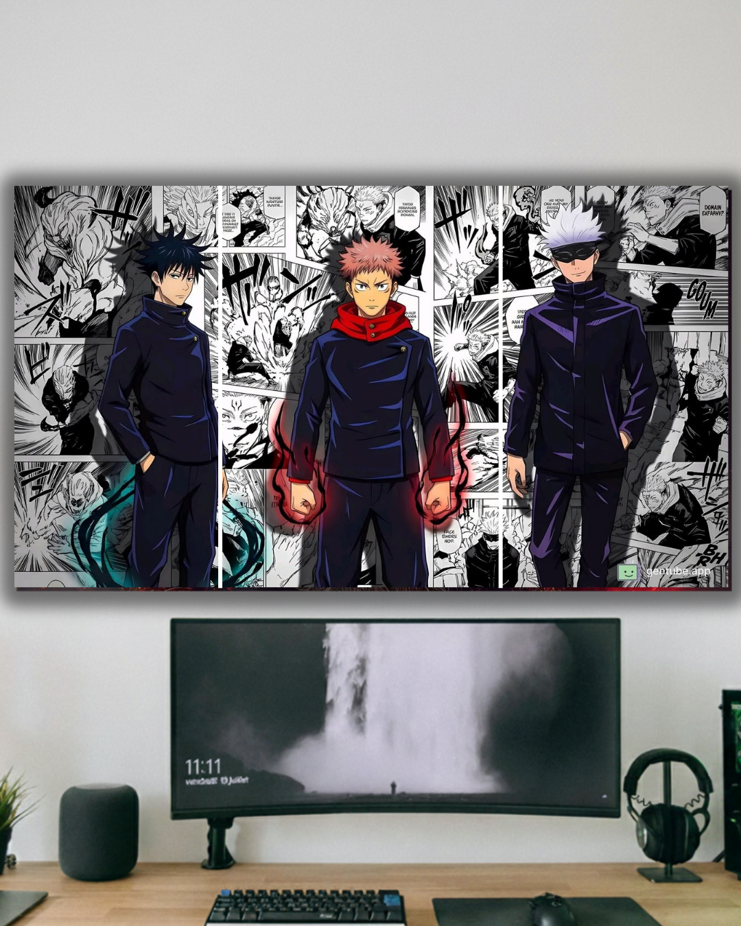 Jujutsu kaisen manga split poster
