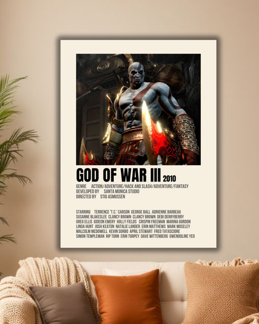 God of War III Cinematic Tribute Poster