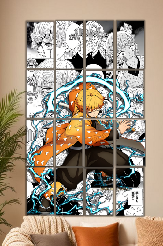 "Demon Slayer Zenitsu Thunder Fragment Art"