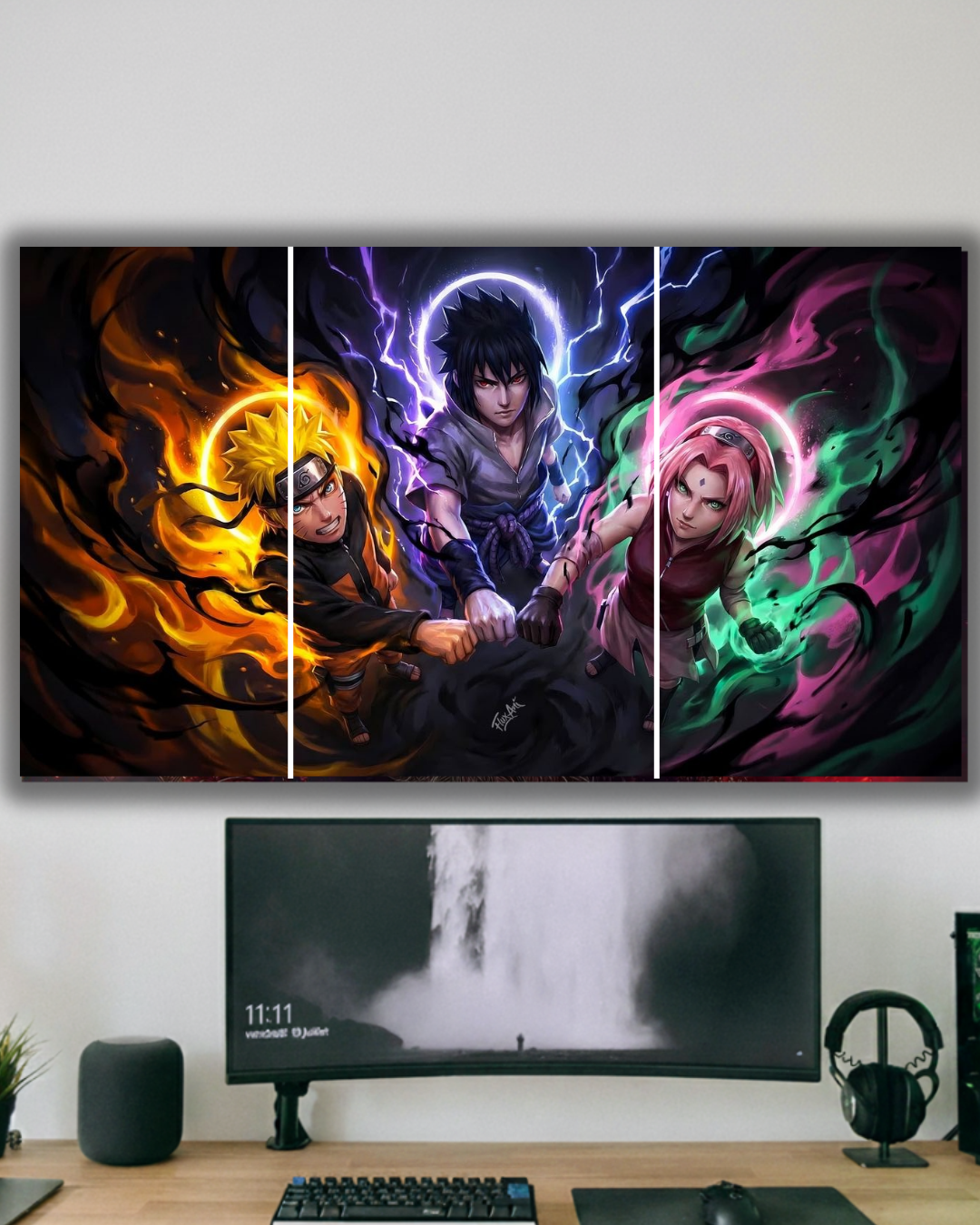 Naruto trio split posters