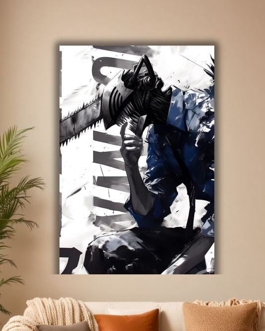 "Inferno Unleashed: Chainsaw Man poster"