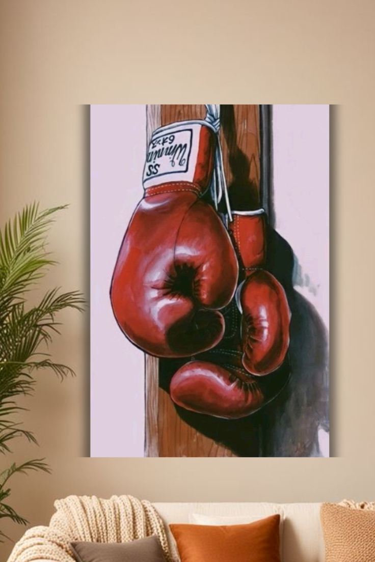 "Anime Boxing glove Champion poster"