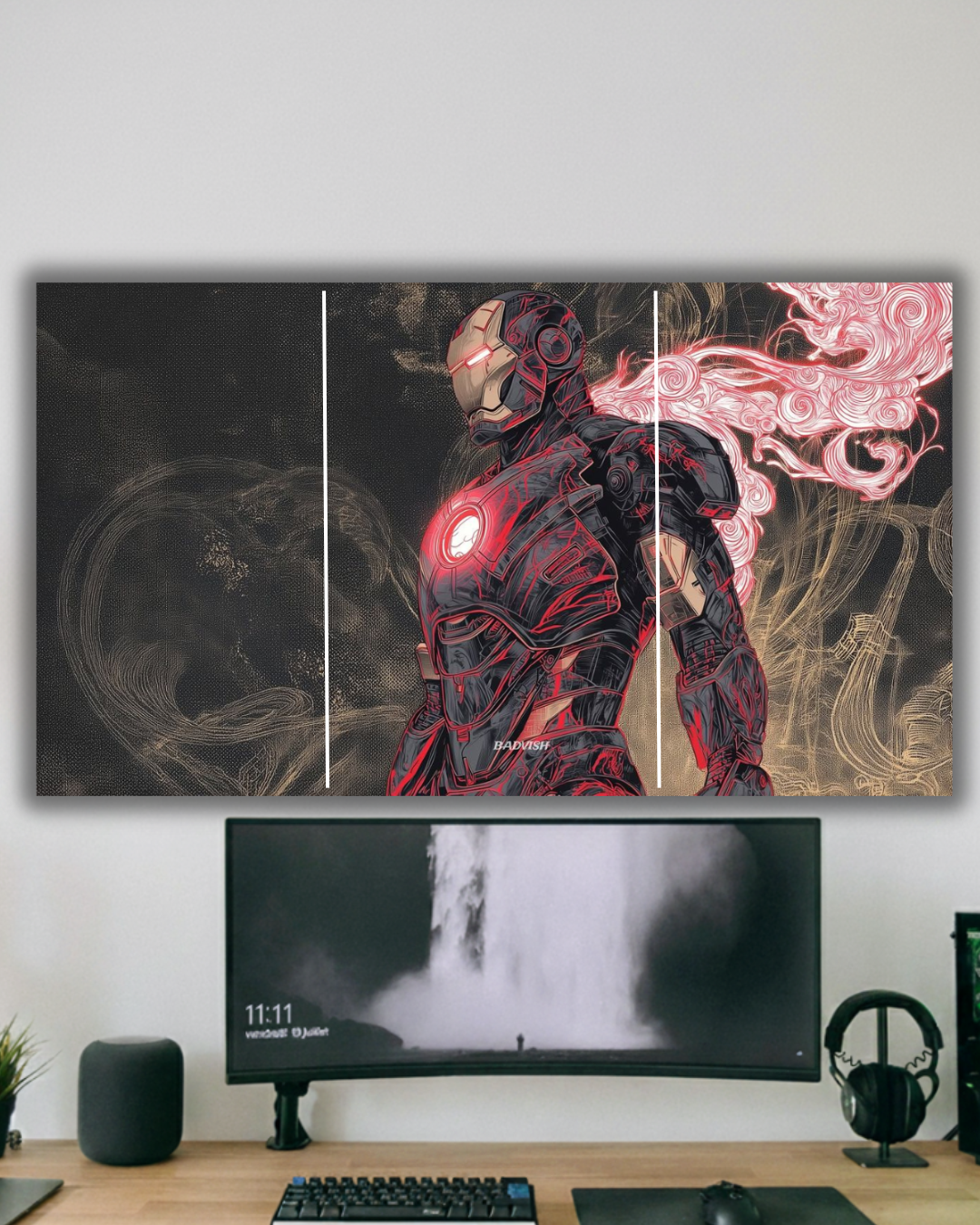 Ironman Split Canvas Print."