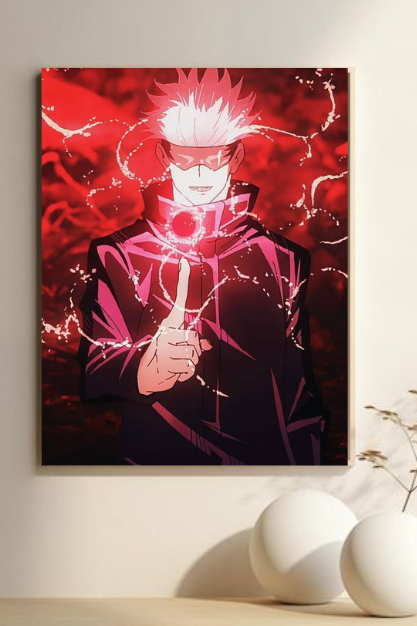 Gojo Satoru Cursed Technique Anime Poster
