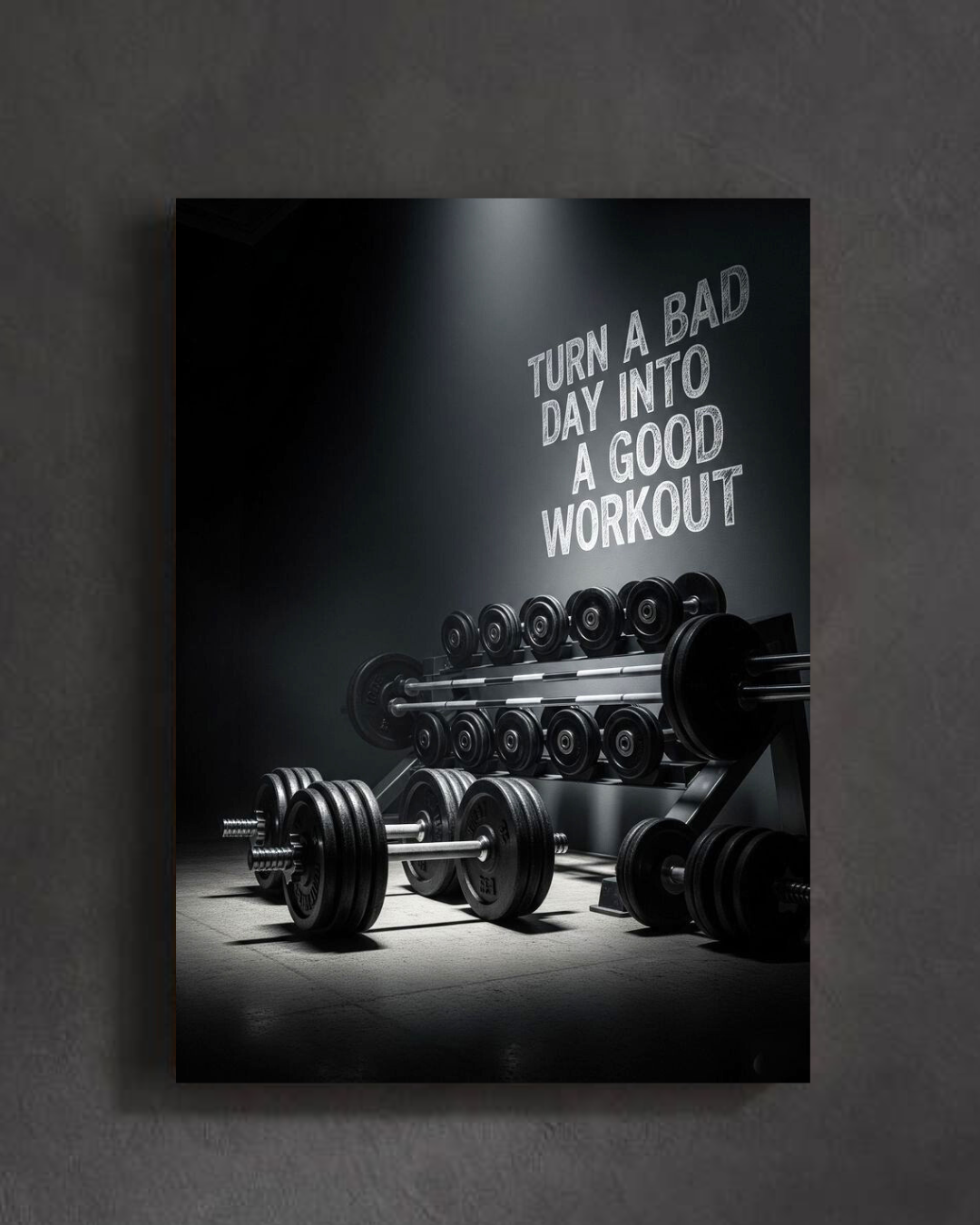 "Workout Redemption Inspirational Poster"