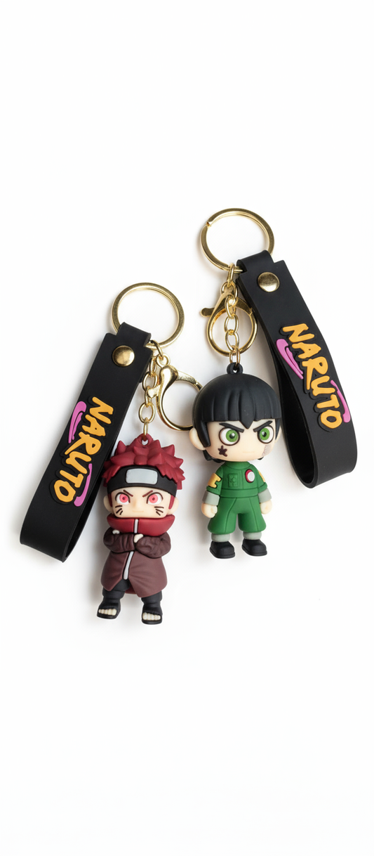Naruto Anime Figure Keychain Set