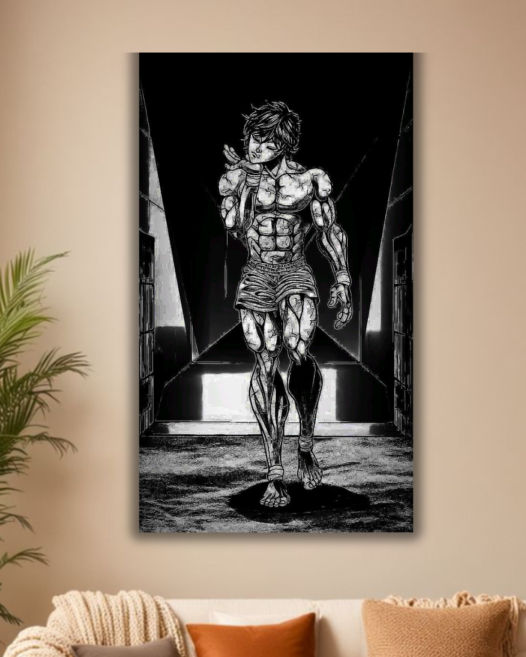"Fighting Spirit: Baki Hanma Wall poster"