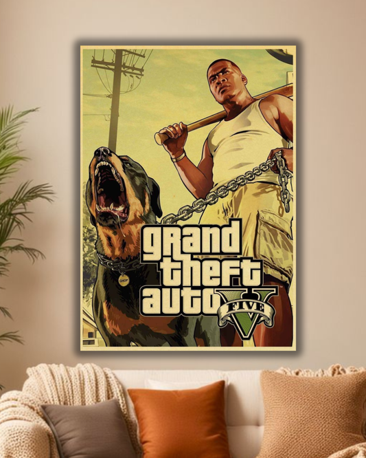 GTA VI Retro City Wall Poster