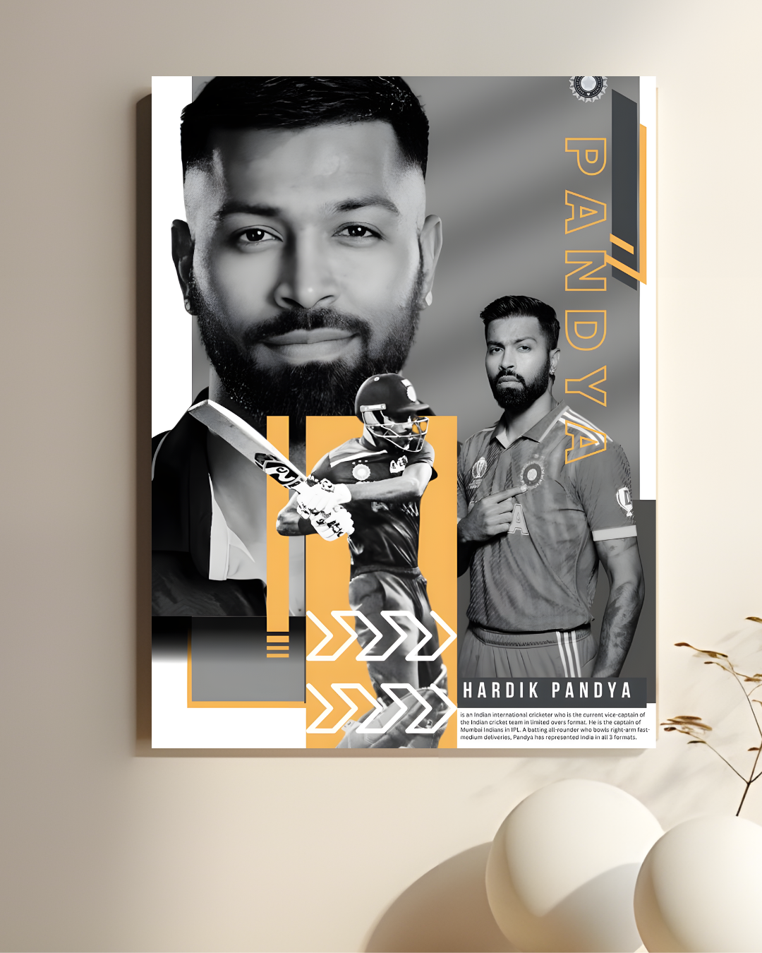 Hardik Pandya #4 || Cricket Poster