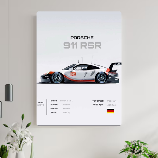 Motorsport Masterpiece  ||  911 RSR Cutaway Poster