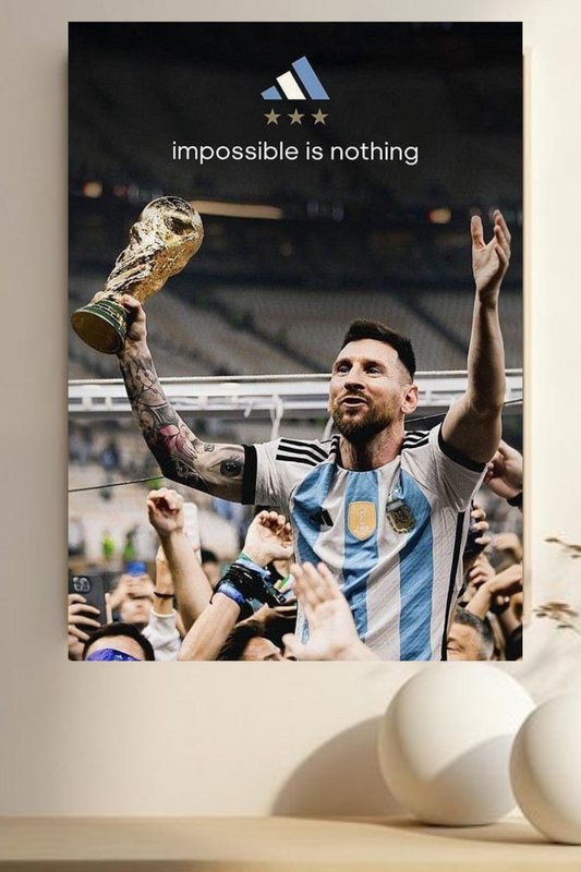 "World Champions Canvas – Inspirational Soccer Decor, football poster"