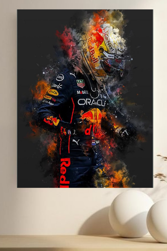 Red Bull Racing Formula 1 poster – Dynamic Watercolor Style”