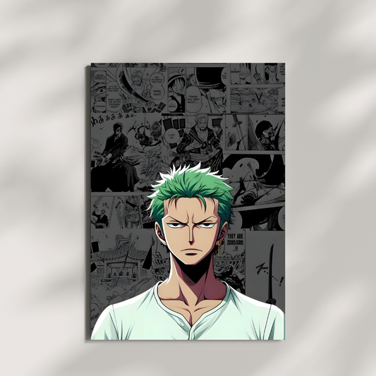 Manga Swordsman  ||  Zoro Comic Art Poster