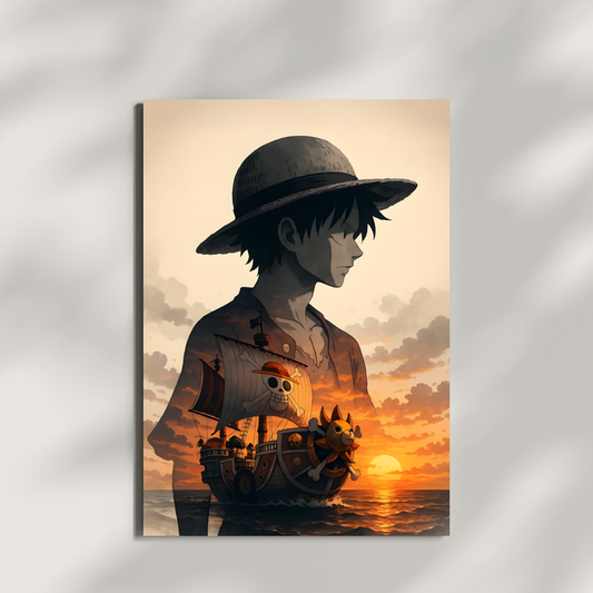 Straw Hat Sunrise  ||  Epic Journey Poster