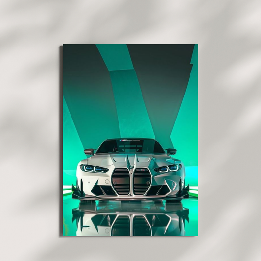 Minted Performance: Futuristic BMW Wall poster
