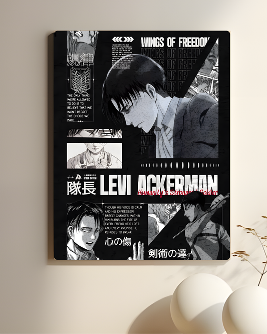 Levi Ackerman  ||  Aesthetic Anime Poster