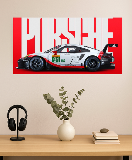 PORSCHE RACING HERITAGE RSR  ||  SPLIT POSTER