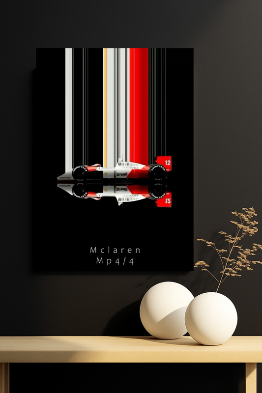 MP4/4 Stripes of Speed – Formula 1 Art Poster #2