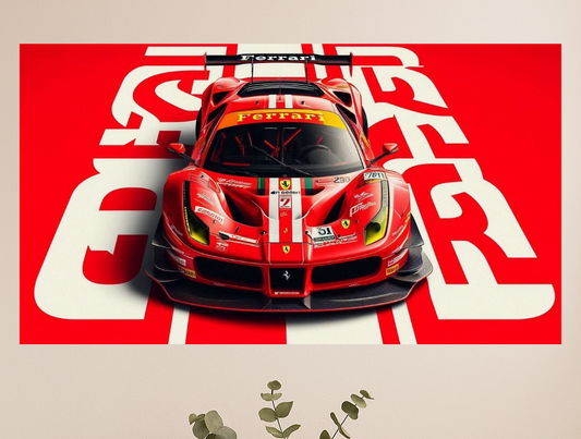 FXX K EVO Top-Down Art  ||  Scuderia Ferrari Elite Poster