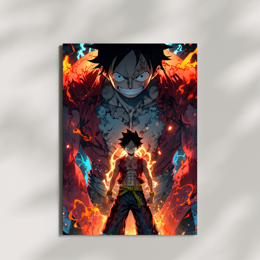 Inferno King  ||  Luffy Gear Fourth Awakening Poster